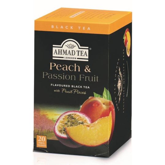 AHMAD TEA PEACH & PASSION FLAVOUR TEA BAG