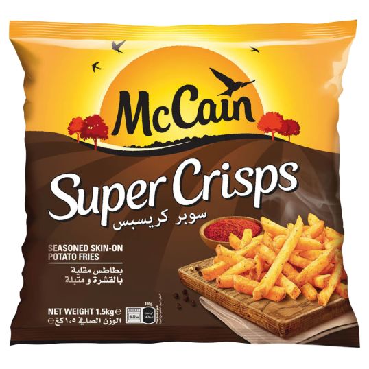 MCCAIN UPERCRISPS SEASONED FRIES ARABIC 1.5 KGS