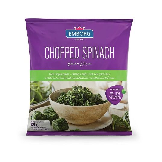 EMBORG CHOPPED SPINACH 450GM