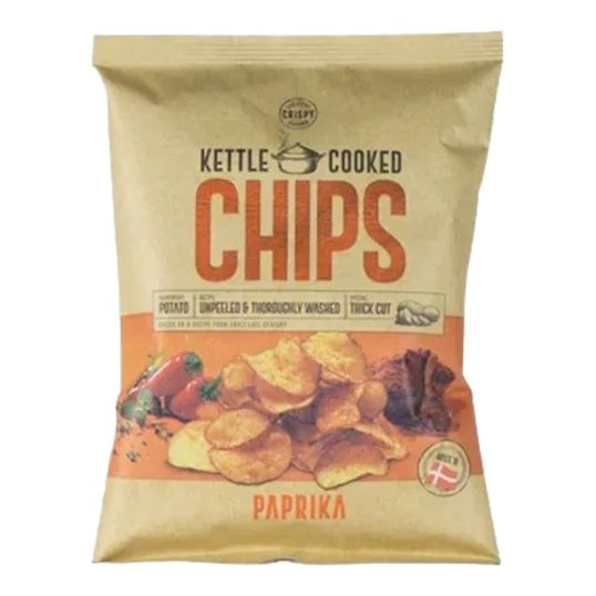 CRISPY KETTLE COOKED CHIPS WITH PAPRIKA  150 GMS