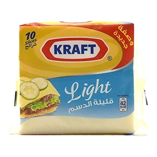 KRAFT LIGHT SINGLES SLICE CHEESE 200 GMS