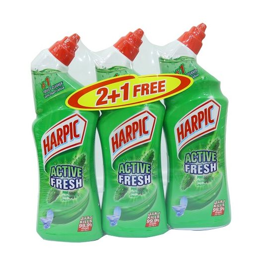 HARPIC ACTIVE FRESH TOILET CLEANER 2+1 FREE 750 ML