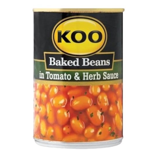 KOO BAKED BEANS IN TOMATO&HERB SAUCE 410 GMS