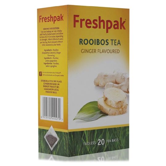 FRESHPAK ROOIBOS GINGER TAGLESS FLAV 20'S