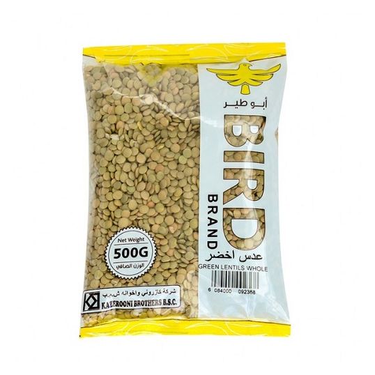 BIRD BRAND GREEN WHOLE LENTILS