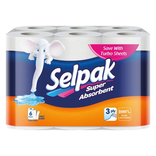 SELPAK KITCHEN TOWEL COMFORT 90S 4+2 FREE