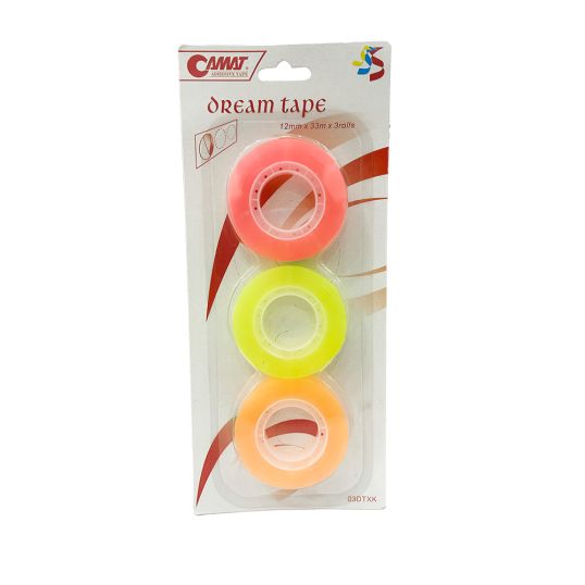 CAMAT DREAM TAPE 12MMX33MX3 ROLLS 1'S