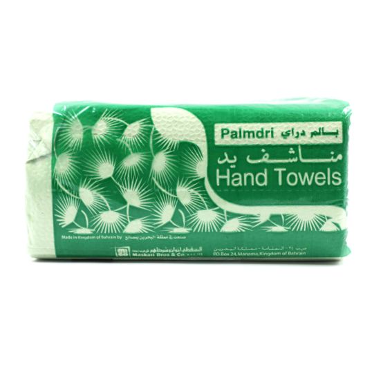 PALMTREE HAND TOWELS GREEN 150`S