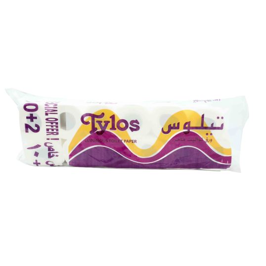 TYLOS LUXURIOUS TOILET PAPER 10+2