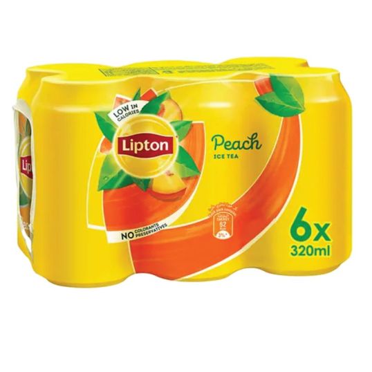 LIPTON ICE TEA CAN ASSTD 320ML 5+1 FREE