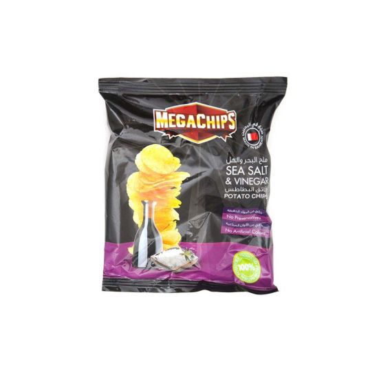 MEGACHIPS SEA SALT & VINEGAR POTATO CHIPS 14 GMS