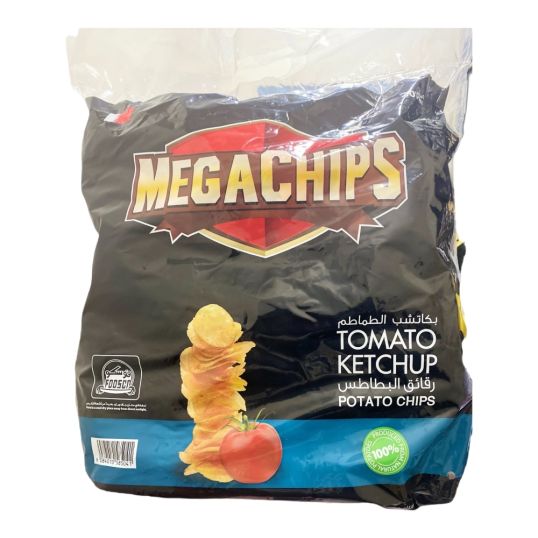 MEGACHIPS TOMATO KETCHUP POTATO CHIPS 22X14 GMS