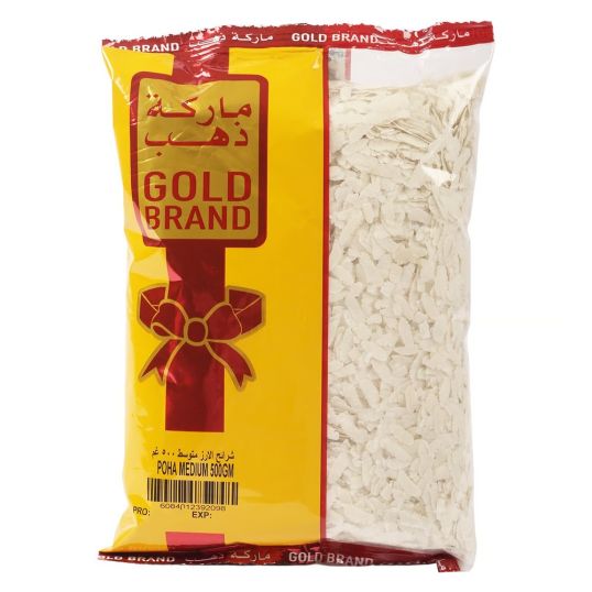 GOLD BRAND POHA MEDIUM 500 GMS