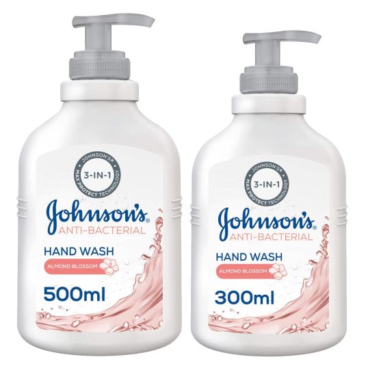 JOHNSON AB SEA SALT HAND WASH 500ML+300 ML FREE