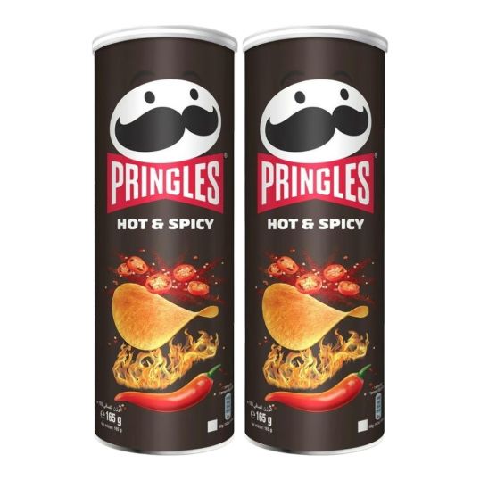 PRINGLES HOT AND SPICY 2X165 GMS @SPECIAL PRICE