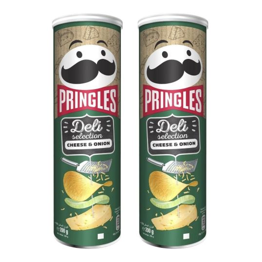 PRINGLES DELI CHEESE AND ONION 2X200 GMS @SPECIAL PRICE