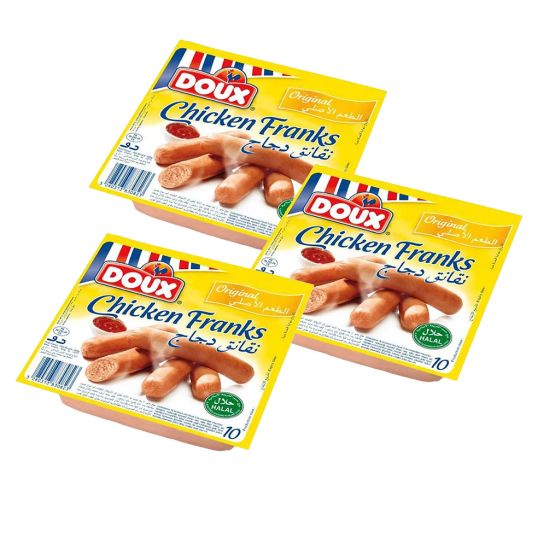 DOUX CHICKEN SAUSAGE 3X400 GMS @ SPECIAL OFFER