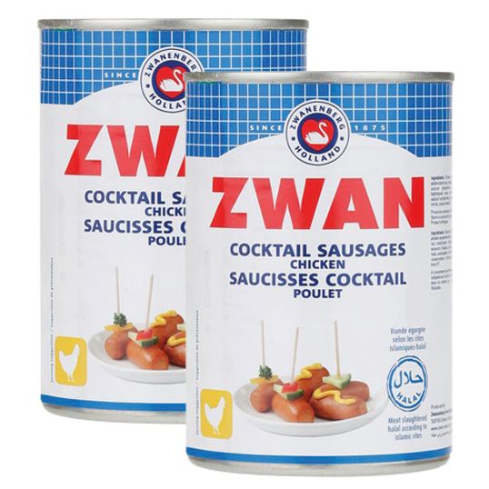 ZWAN COCKTAILS SAUSAGES CHICKEN 2X200 GMS @ 15% OFF