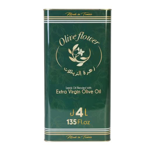 OLIVE FLOWER EXTRA VIRGN OLIVE OIL TIN 4 LTR