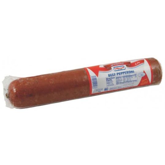 AMERICANA BEEF MORTADELA PEPPERONI ROLL PER 1KG