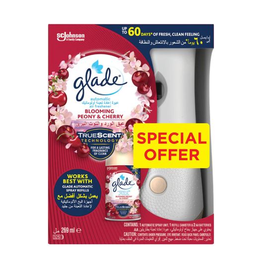 GLADE AUTOMATIC BASE SPRAY PEONY 269 ML @SPECIAL OFFER