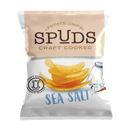 SPUDS POTATO CHIPS SEA SALT 40 GMS