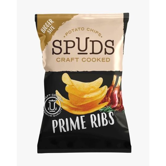 SPUDS CRAFT COOKED PRIME RIBS POTATO CHIPS 45 GMS