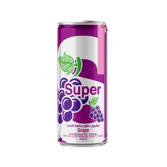 SUPER GRAPE CARBONATED DRINK 250 ML