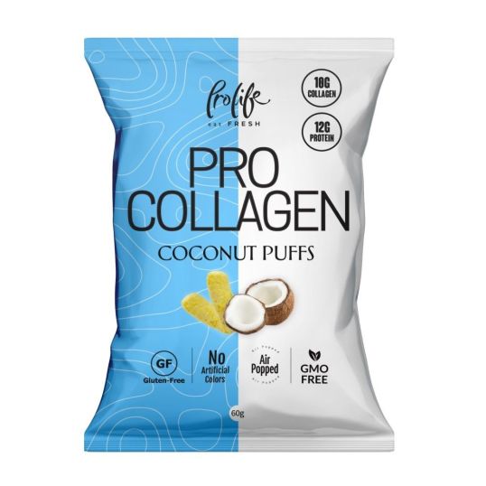 PRO LIFE COLLAGEN COCONUT PUFFS 60 GMS