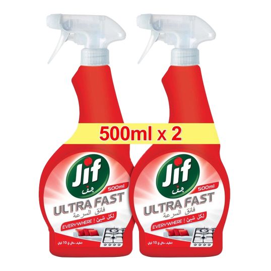 JIF SPRAY EVERY WHERE 2X500 ML @ SPECIAL PRICE