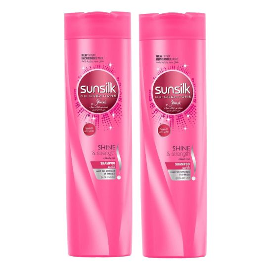 SUNSILK SHINE & STRONG SHAMPOO 2X400ML