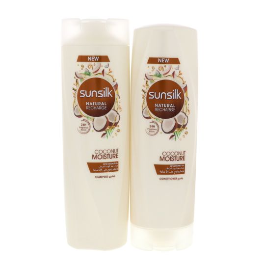 SUNSILK COCONUT SHAMPOO 400ML + 320ML COND FREE