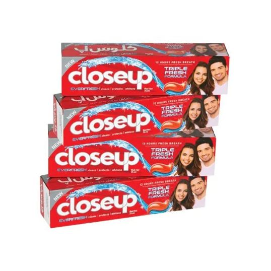 CLOSEUP TOOTH PASTE RED HOT 4X75 ML