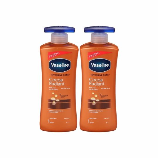 VASELINE COCOA RADIANT LOTION 2X400 ML