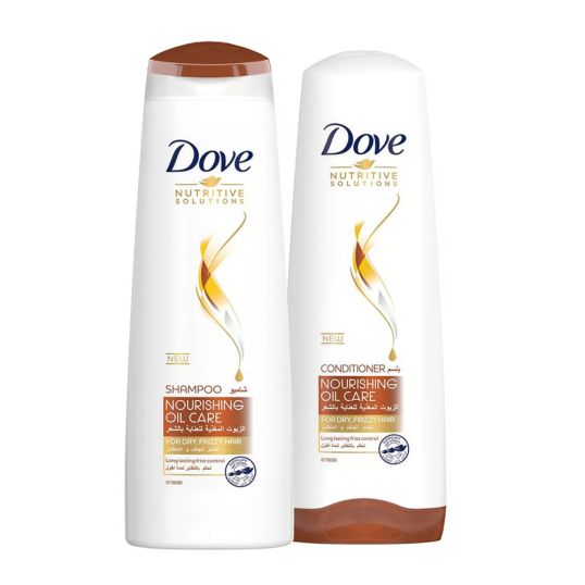 DOVE NUTRITIVE SOLUTON NOUR OIL SHAMPOO 400 ML + CONDITIONER 320 ML