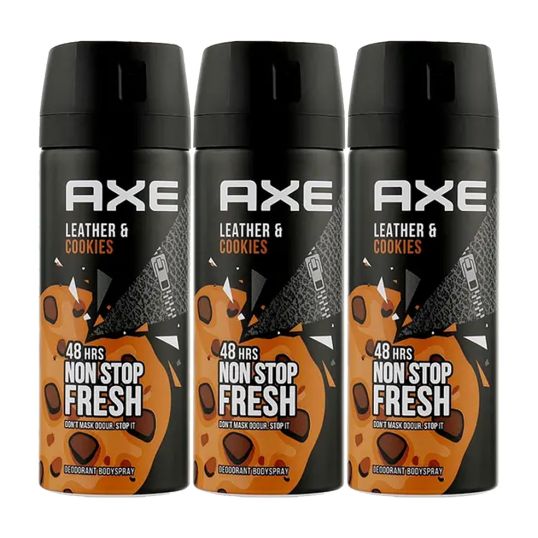 AXE LEATHER & COOKIES DEO SPRAY 150 ML 2+1 FREE