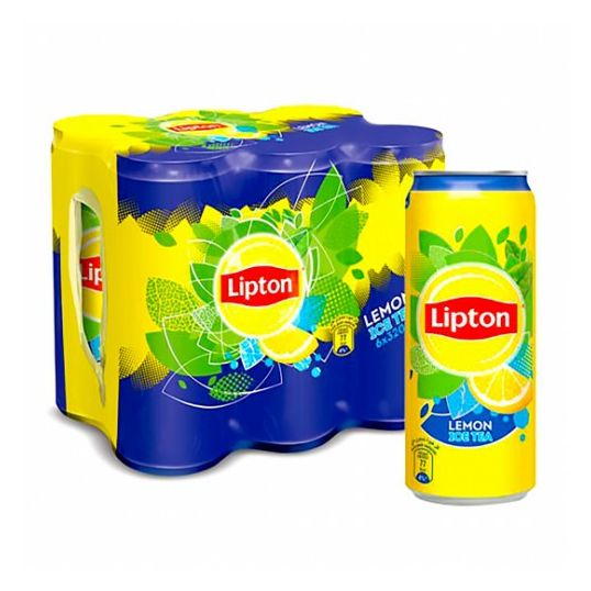 LIPTON ICE TEA LEMON CAN 6PACK