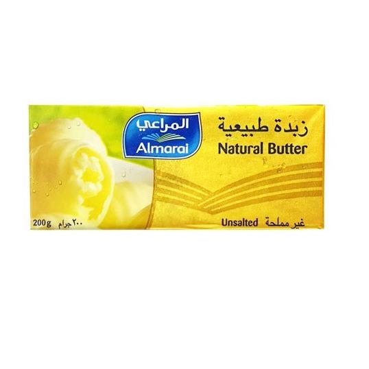 AL MARAI NATURAL BUTTER UNSALTED 200 GMS