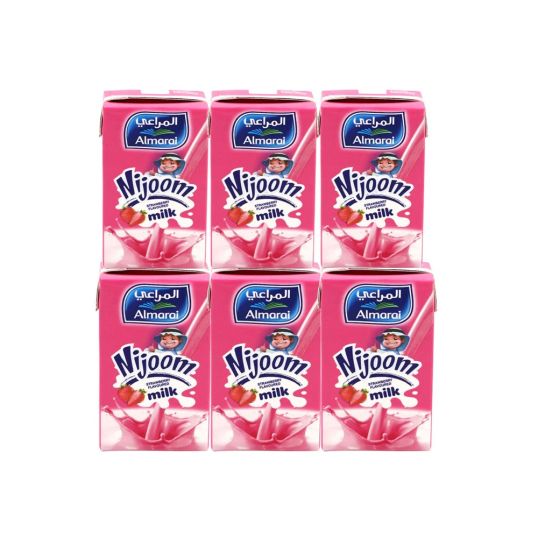 AL MARAI NIJOOM STRAWBERRY MILK 6X150 ML