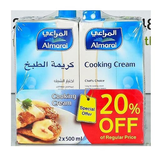 AL MARAI COOKING CREAM 2X500 ML @ SPL.PRICE