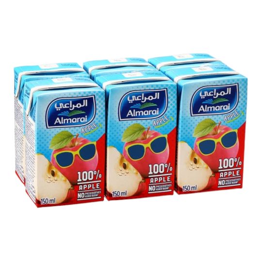 AL MARAI APPLE JUICE UHT 6X150 ML