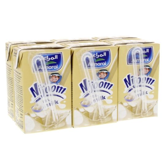 AL MARAI NIJOOM VANILLA UHT MILK 6X150 ML