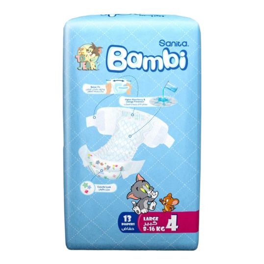 BAMBI LARGE DIAPER 13S 8-16 KG