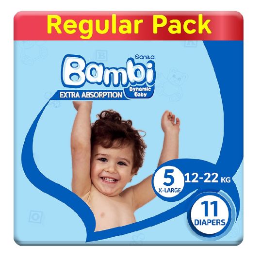 BAMBI 5 X-LARGE DIAPER 13-25 KG 11'S