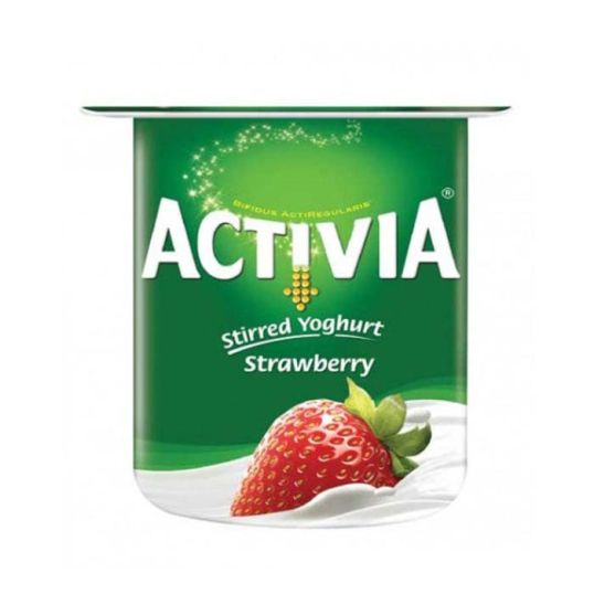 ALSAFI DANONE ACTIVIA YOGHURT STRAWBERRY STIRRED 120 GMS