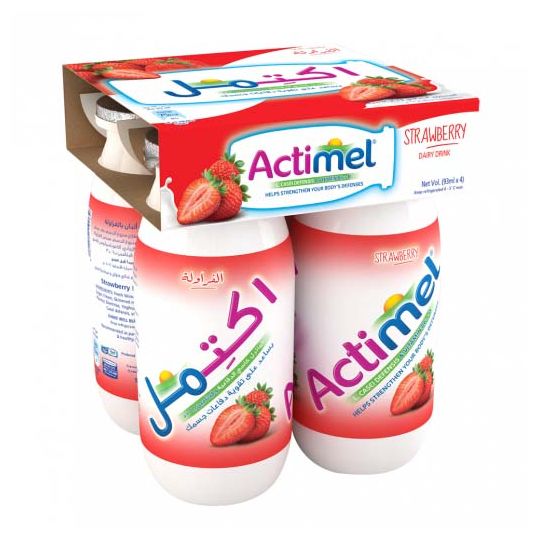 ALSAFI ACTIMEL STRAWBERRY 4X93ML