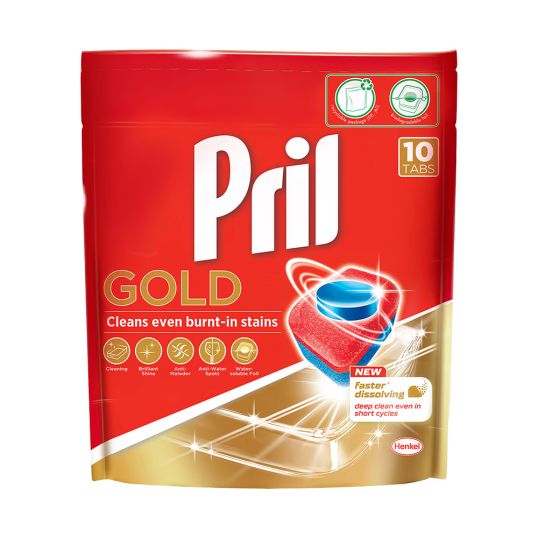 PRIL AUTO DISH WASH GOLD 10'S