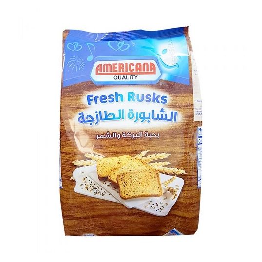 AMERICANA RUSKS BROWN 375GM