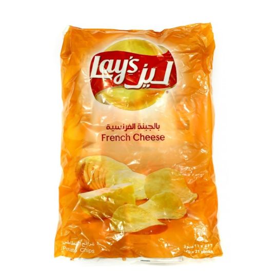 LAY`S FRENCH CHEESE FLAVOUR CHIPS 21X12 GMS