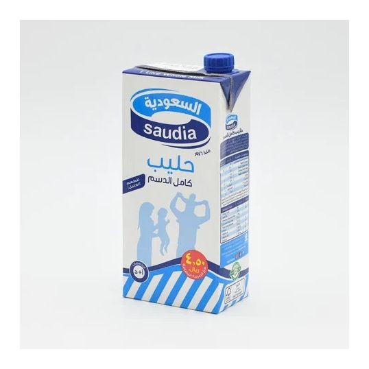 SAUDIA WHOLE MILK 1 LTR